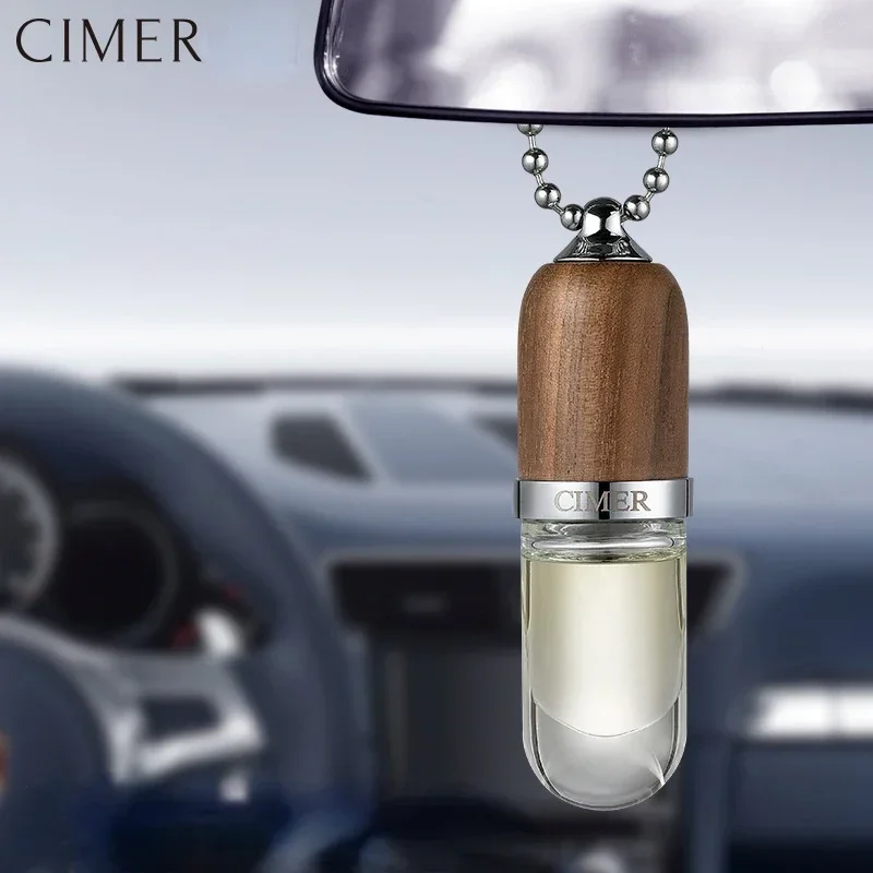 Car Perfume Aromatherapy Hanging Decoration High Quality Rearview Mirror Beech LightEssential Oil Crystal BottlePendant Interior