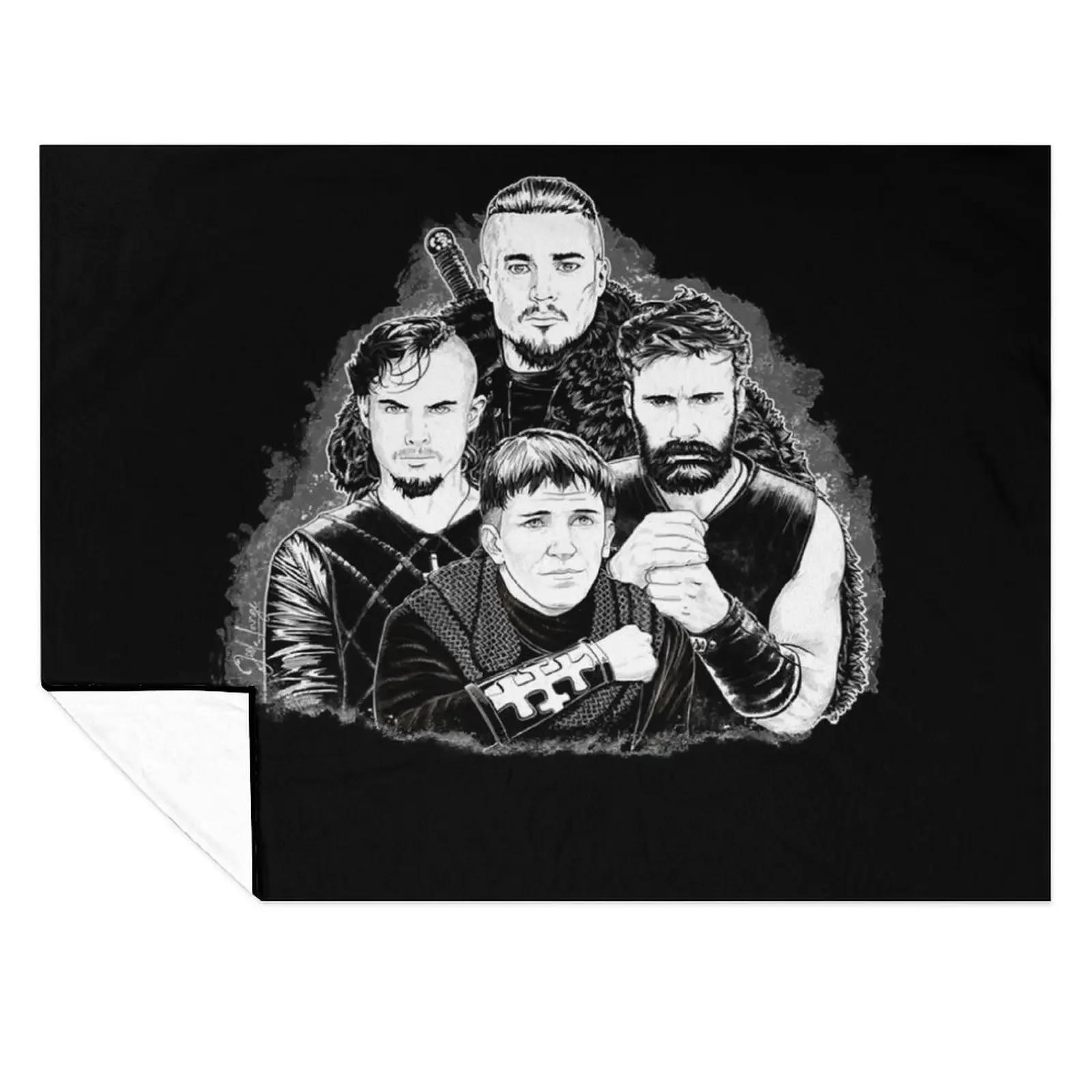 

Mens Womens The Last In Kingdom Portraits Gifts Movie Fans Throw Blanket Soft Beds Vintage funny gift Blankets