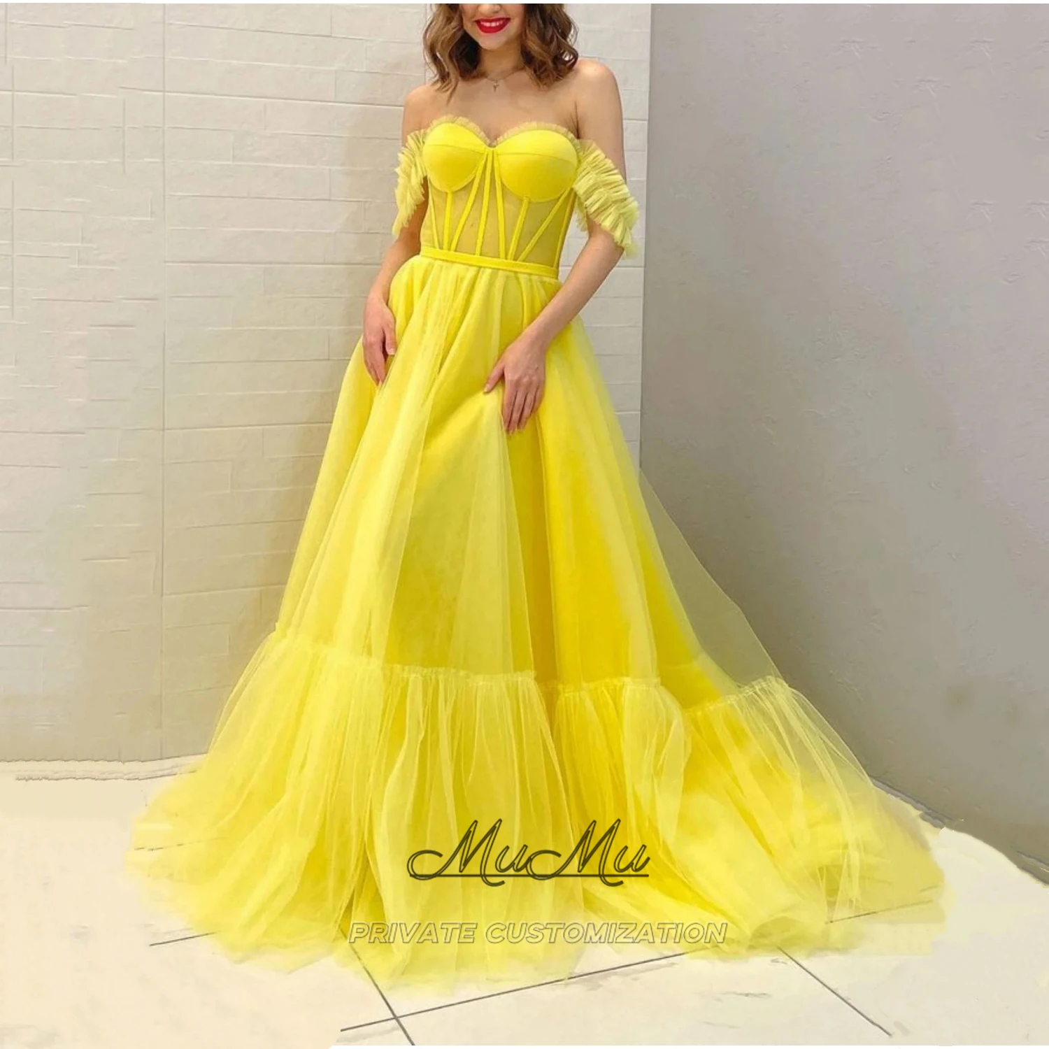 

MuMu Customized Luxurious Women's Evening Dresses for Wedding Party Dress Elegant Long Evening Dress Woman Sexy Birthday Dresses