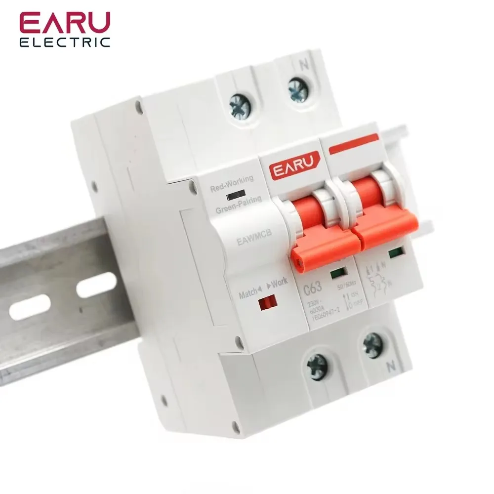 1P 2P 3P 4P TUYA  APP WIFI Circuit Breaker Timer Voice Remote Control Smart Life Automatic Intelligent Interruptor WIFI Switch