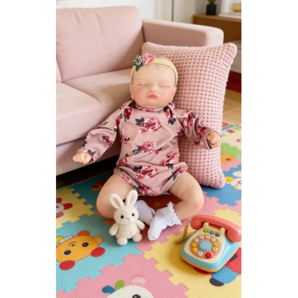 

17" Popular Rosalie Reborn Baby Doll Newborn Baby Size Realsitic Lifelike Baby Dolls 3D Skin with Visible Veins muñecas niñas