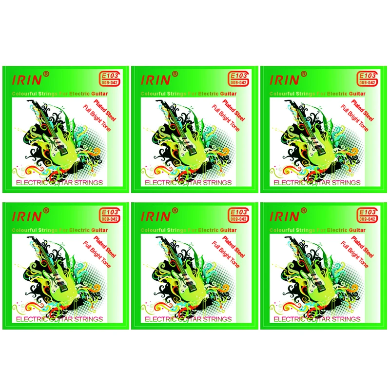 IRIN E-Gitarre Saiten Spielen Echte Heavy Metal Rock E100 E101 E102 E103 E104 E105 Nickel Wunde String Gitarre Teile Zubehör