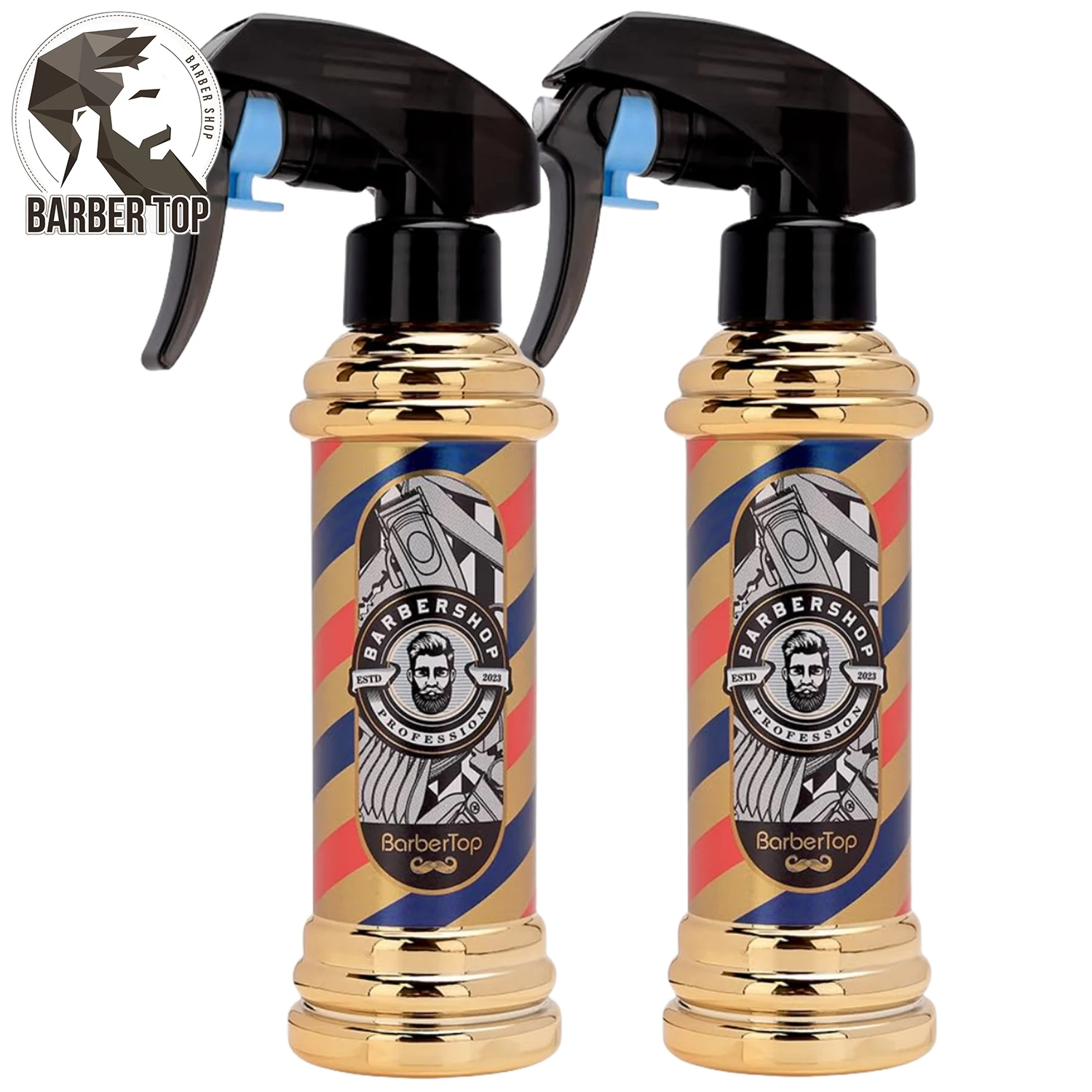 BARBERTOP Retro Hairdressing Spray Bottle Barber High Pressure Water Can Alcohol Disinfection Sprayer Salon Mist Kettle