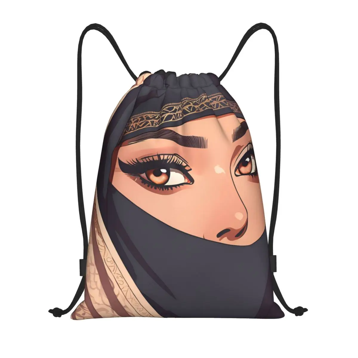 

Saudi Women Backpacks Fashion Drawstring Bags Sports Bag Book Bags for Travel Students