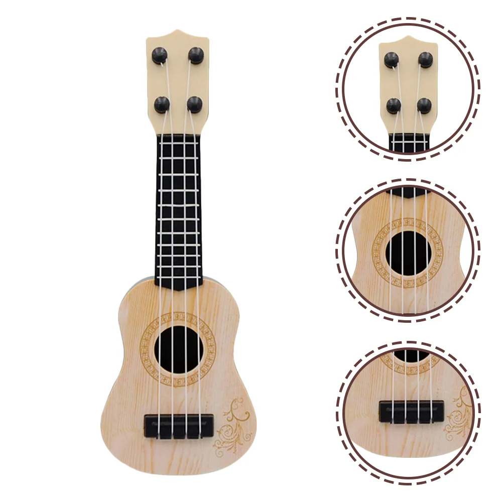 Mini Ukulele Lernspielzeug Simulation Spielzeug Musikinstrumente Modell Kunststoff Kinder