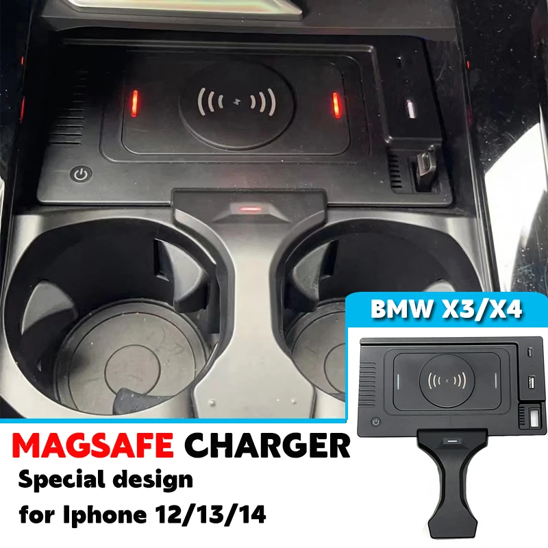 

Magsafe Charger For BMW X3 X4 IX3 G01 G02 Wireless Charger Magnetic Fast Charging Holder Special Design For iphone12 13 14 15
