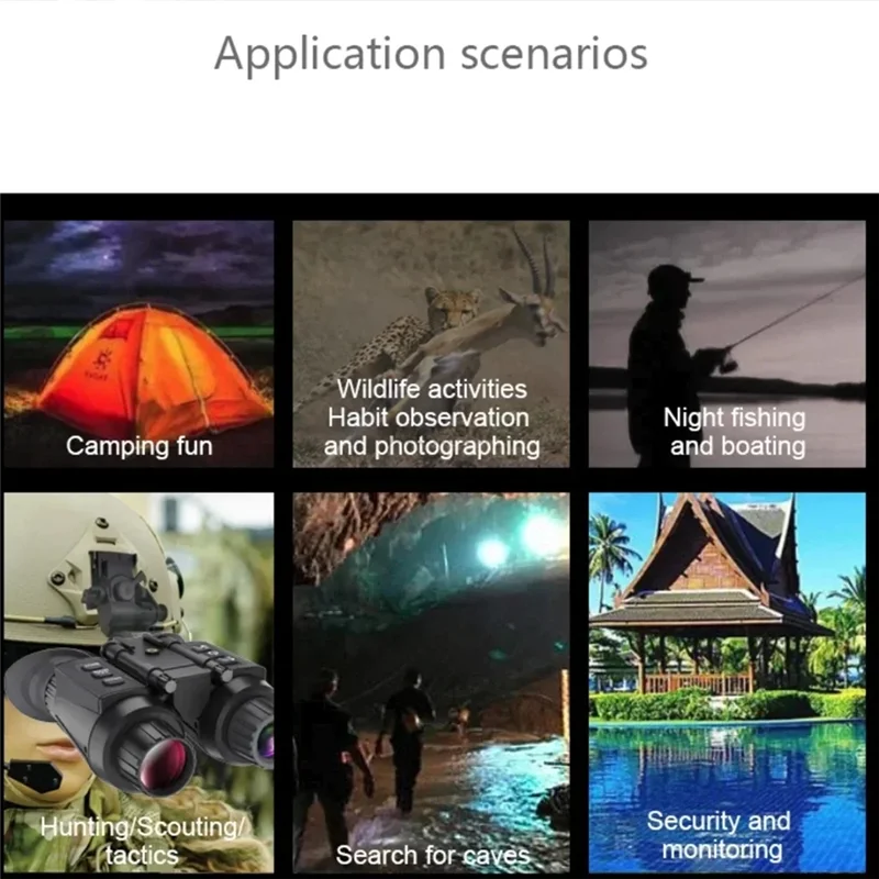 B04B-Night Vision NV8300 Telescopio binoculare montato sulla testa per strumento di caccia ed esplorazione