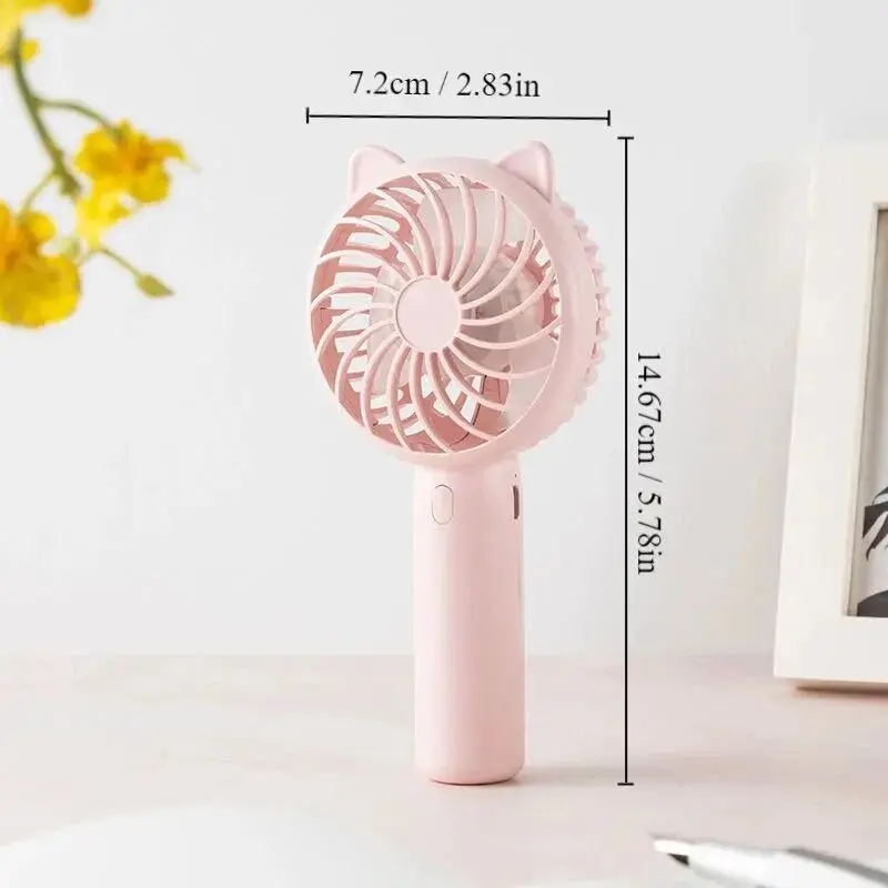 1pc Mini Handheld Fan Cooling Fans for Home Office Travel Outdoor and Camping Dropship AA Battery Operated Small Fan