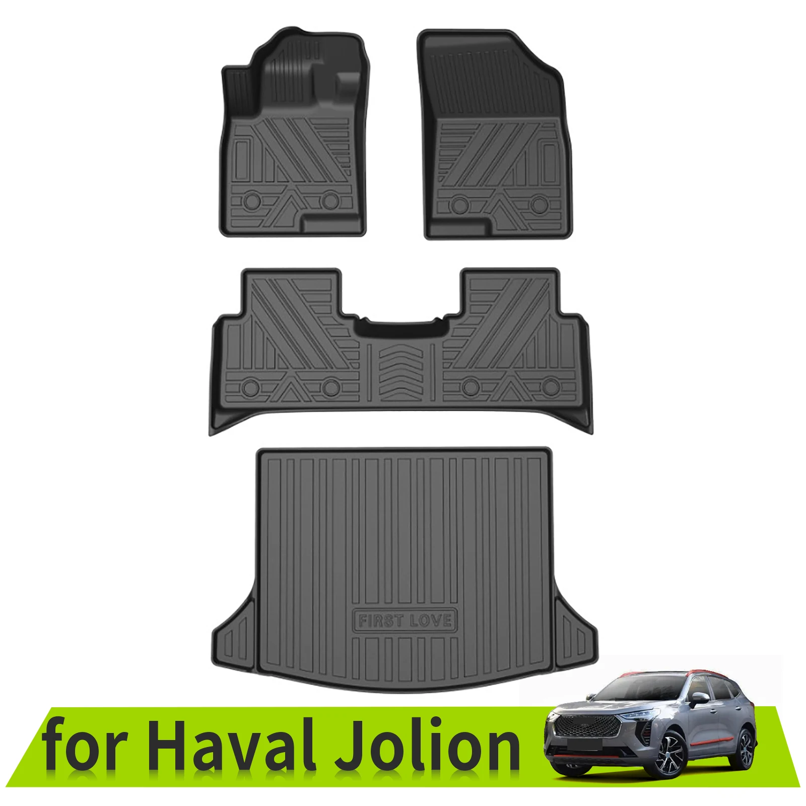 

for Haval Jolion 2021-2023 Car Floor Mats Trunk Backrest Pad TPE