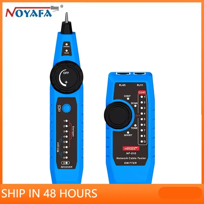 

NOYAFA NF-810 Network Cable Tester PoE cat5 cat6 Lan Utp Anti-Interference Line Finder RJ45 RJ11 Wire Telephone Ethernet Tracker