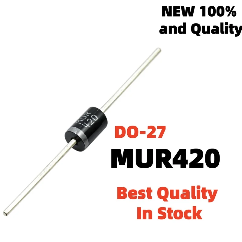20pcs MUR120 MUR260 Good Product DO-27 MUR1100 MUR2100 MUR415 MUR460 MUR420 MUR440 MUR480 MUR4100 MUR160 MUR220 MUR240 200V