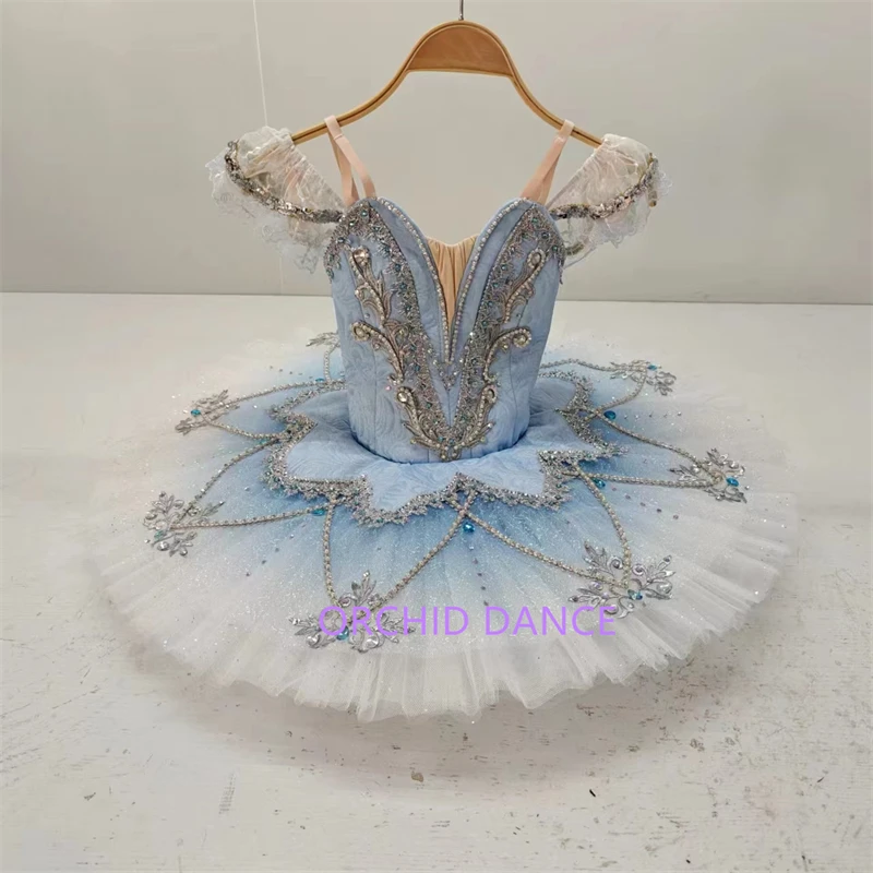 

Professional Custom Size Custom Color Kids Girls Women Adult Performance Wear Blue Bird Ballet Tutu Green Ballet Costumes