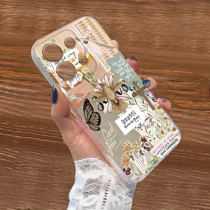 

Creative puzzle patterns Phone Case For Xiaomi Redmi Note 8 8T 9 9T 11E 12 13 14 Pro Plus Turbo 5G Fashion TPU Transparent