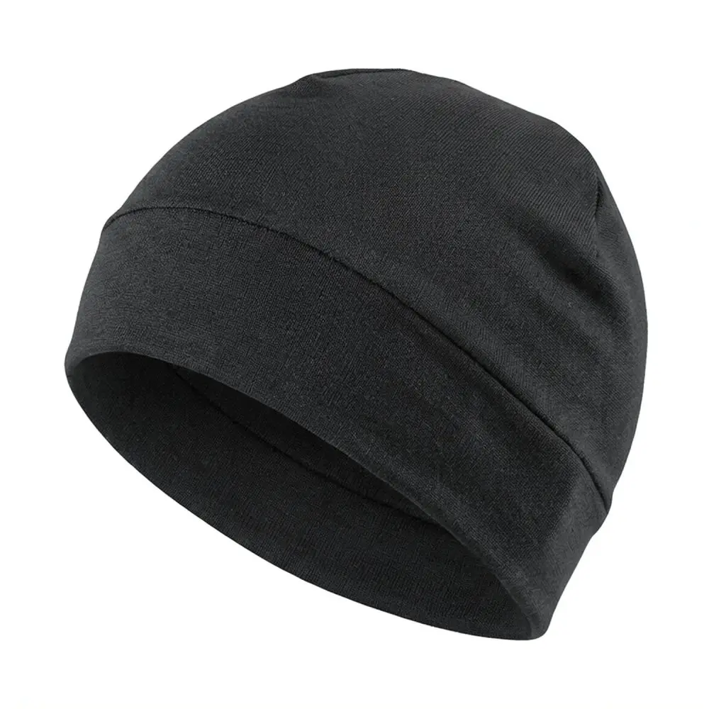 Outdoor Running Cycling Beanie Hat Unisex Breathable Thermal Knitted Cap Elastic Sports Headgear Soft Comfortable Street Style