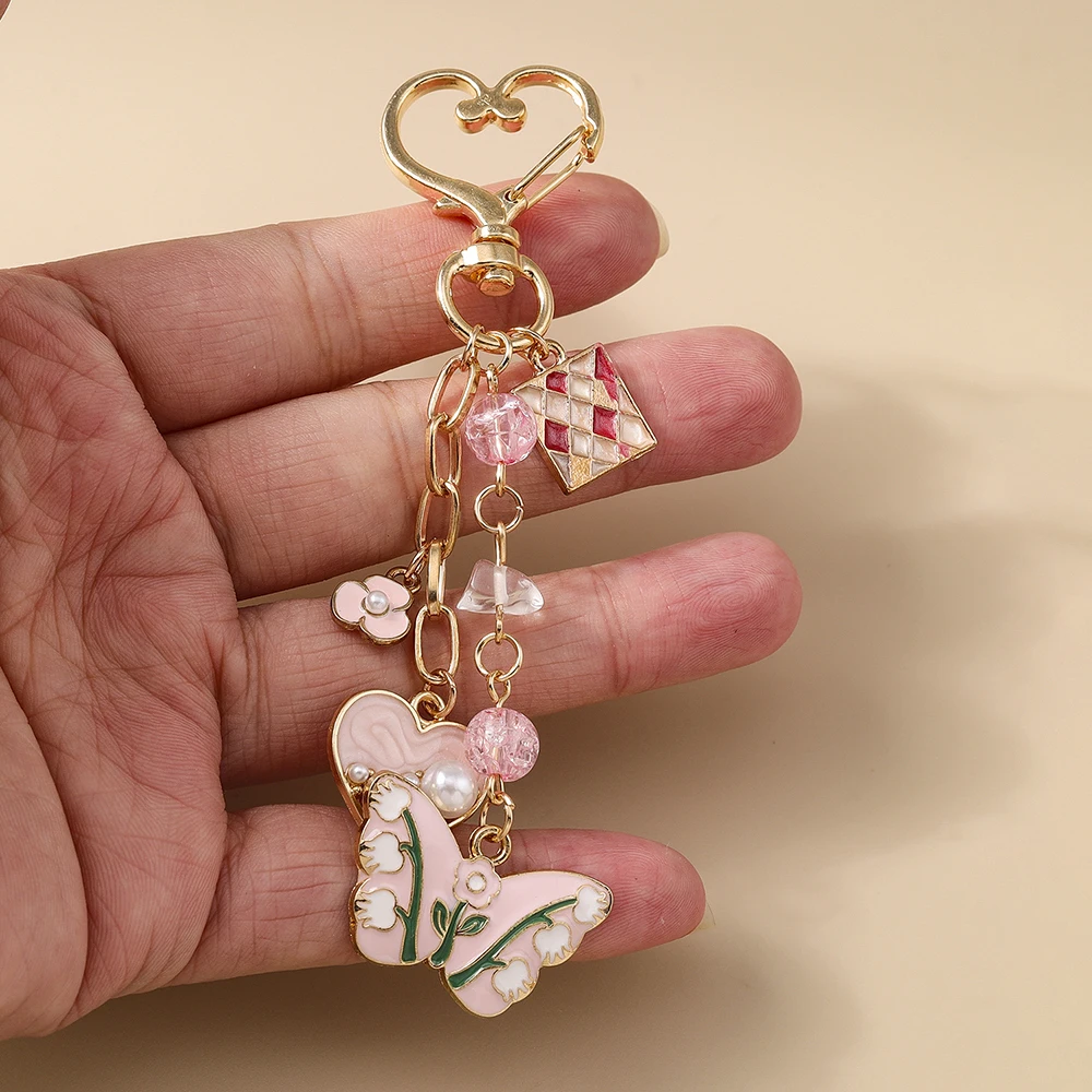 Bohemia Fashion Schmetterlings-Schlüsselanhänger für Männer und Frauen, Auto-Schlüsselanhänger, Handtaschenanhänger, Mädchen-Geschenk zum Geburtstag, Schmuck-Accessoires, DIY – Detail 3