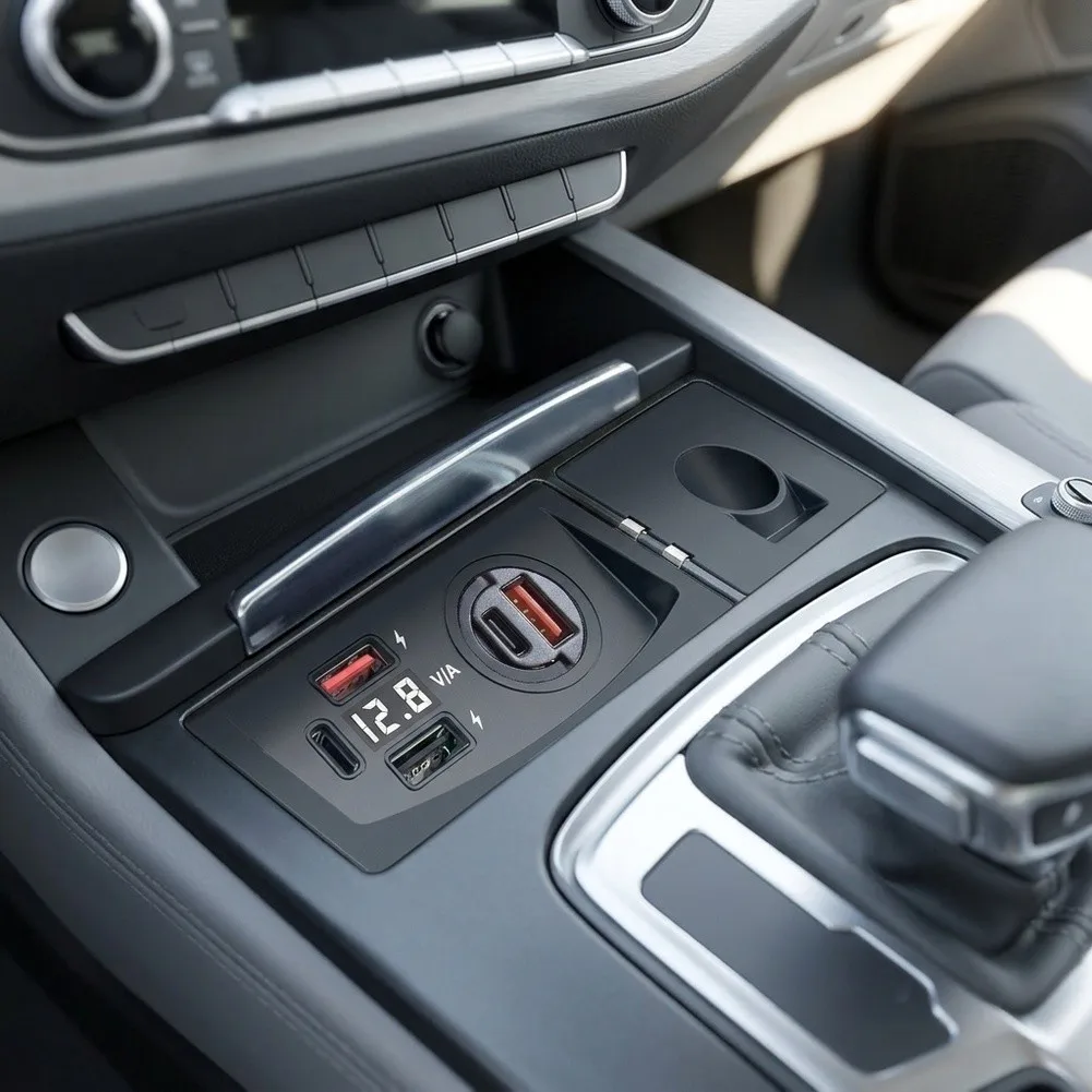 12V Onboard Charging Panel Plate Designed for Q5 for a5 S5 SFor Q5 for rs5 for rs4 Vehicles Manufactured Between 2008 and 2018
