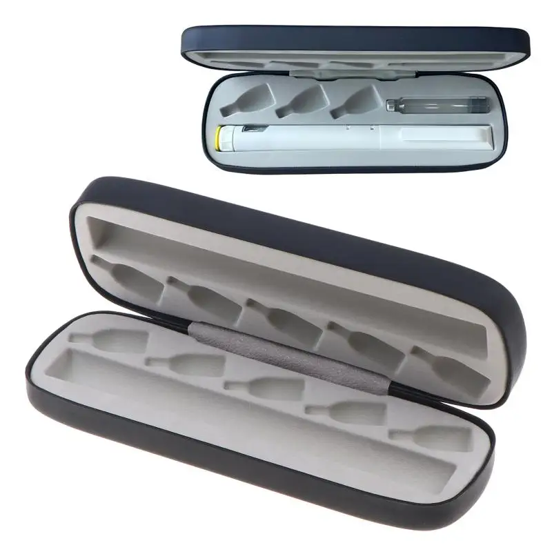 EVA Insulin Pen Protective Case Anti-scratch Matte Hard Shell Portable Diabetic Injection Pen Organizer for Home Travel