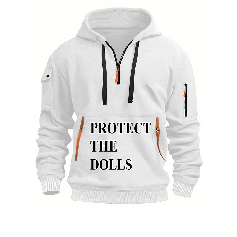 

202, весна-осень, защита кукол, новая мужская спортивная свободная повседневная толстовка с карманом на молнии и капюшоном, куртка, пуловер