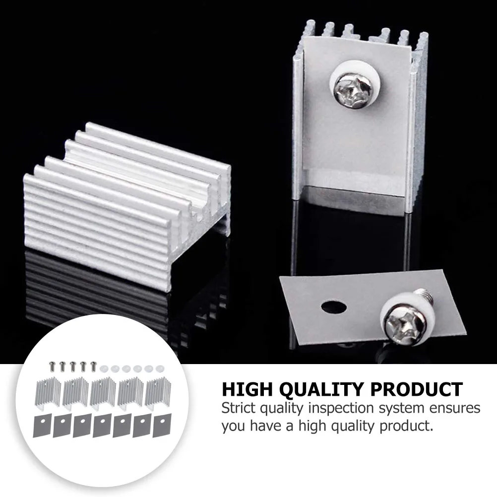 

10pcs Triode Heat Sink Device Aluminum Radiator For Voltage Regulator Cooling Metal Electronic Component