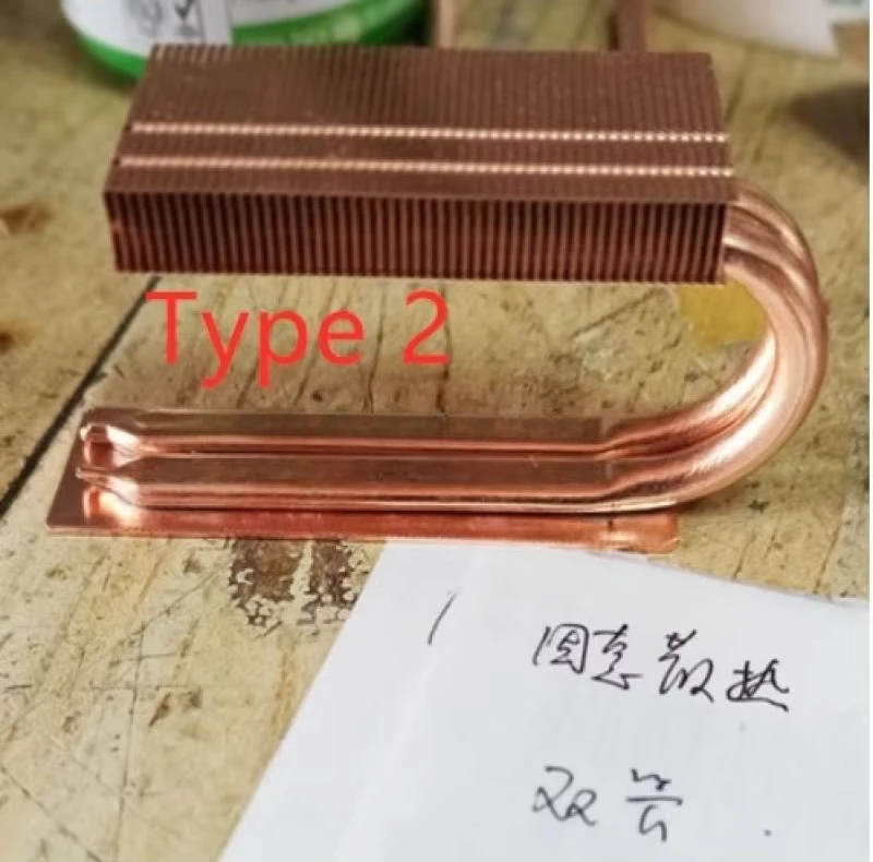 All Copper Heat Pipe SSD Heatsink for M.2 NVMe 2280 22110, M2 Solid State Disk Radiator Cooling Heat Sink