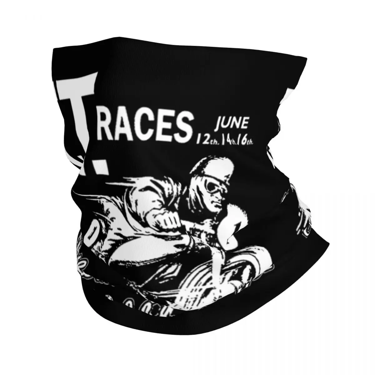 Isle Of Man TT 1961 Bandana para motocicleta, polaina para el cuello estampada, pasamontañas Vintage, bufanda para la cabeza, ropa para correr, Unisex, adultos, todas las estaciones