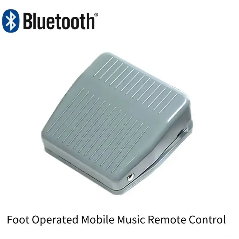 

Foot operated mobile music controller with wireless Bluetooth connection supports switching songs and volume adjustment