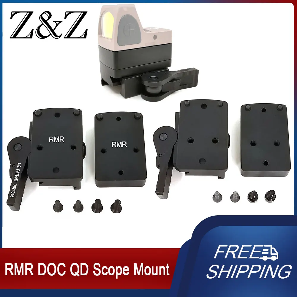 Tactical RMR/DOC Red Dot Sight Mount Quick Release DOC Red Dot Sight Mount Scope Mounting Base Weapon Accessories