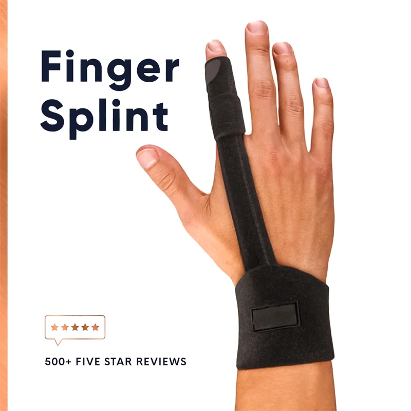 Compression Finger Splint Adjustable Finger Brace Trigger Finger Splint for Straightening Broken Fingers Injuries Arthritis