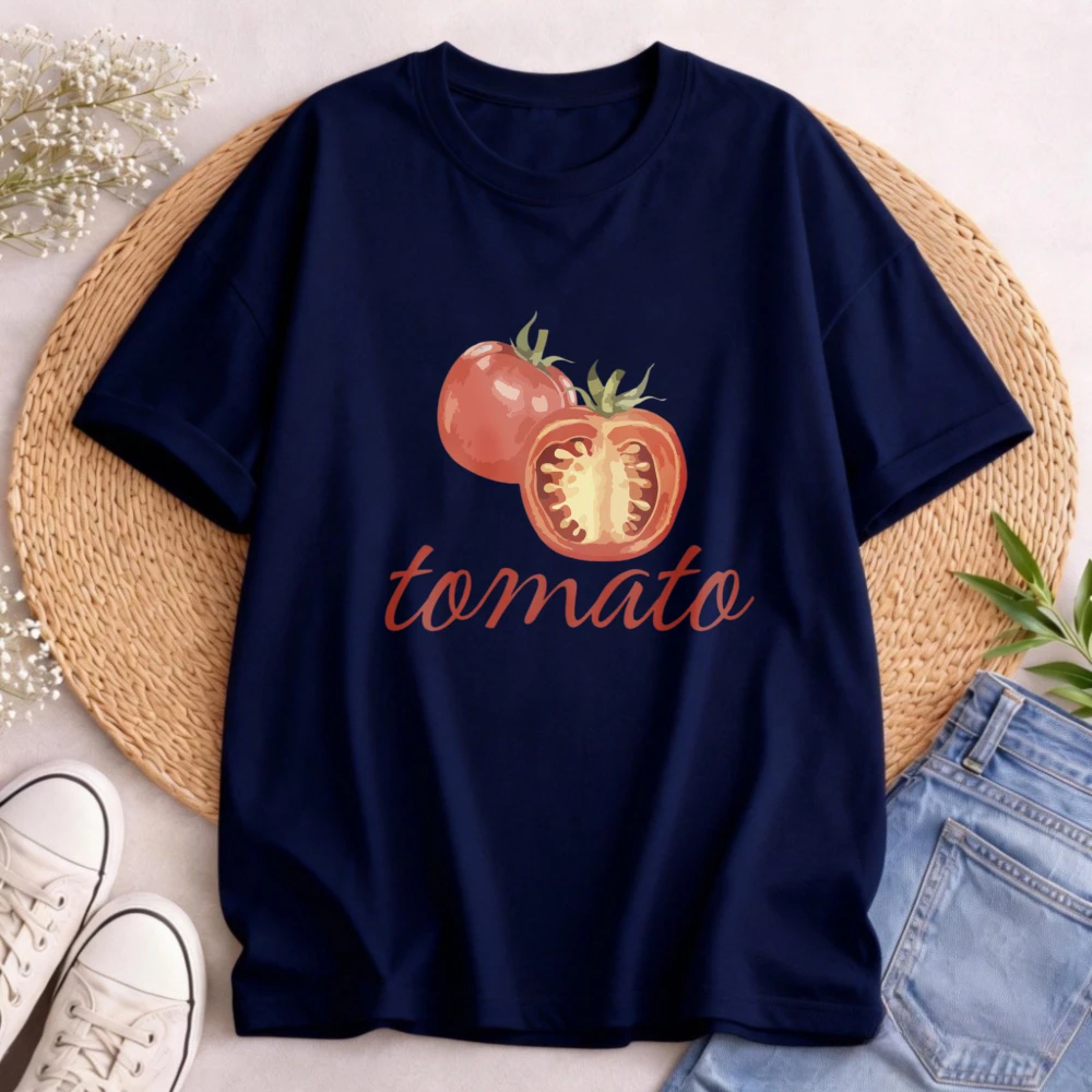 Tomato Shirt for Her Cottagecore Clothing Fruit Shirt Vegetable Tshit  Botanical Vegan Tops Italy Tees Tomato Lover Clothes