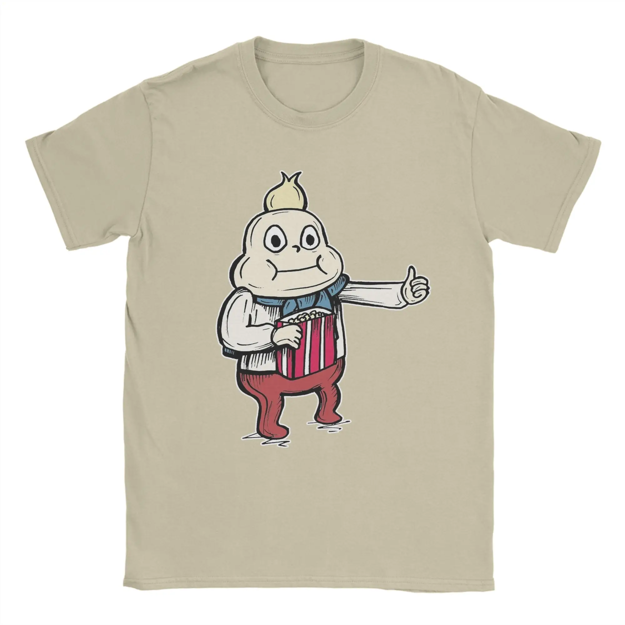 Onion from Steven Universe Eating Popcorn with a Thumb Up T Shirt Men Cotton Funny T-Shirt Tees Short Sleeve Clothes Printed