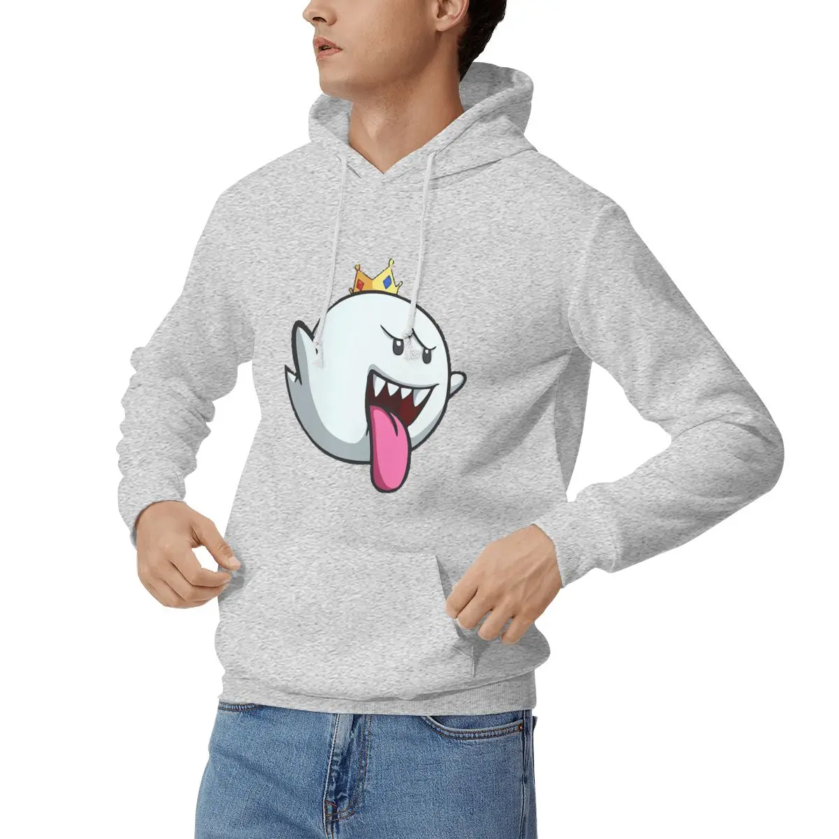 King Boo Hoodies Men's Women Casual Pullover Sweatshirt Harajuku Long Sleeve Hooded Autumn Winter