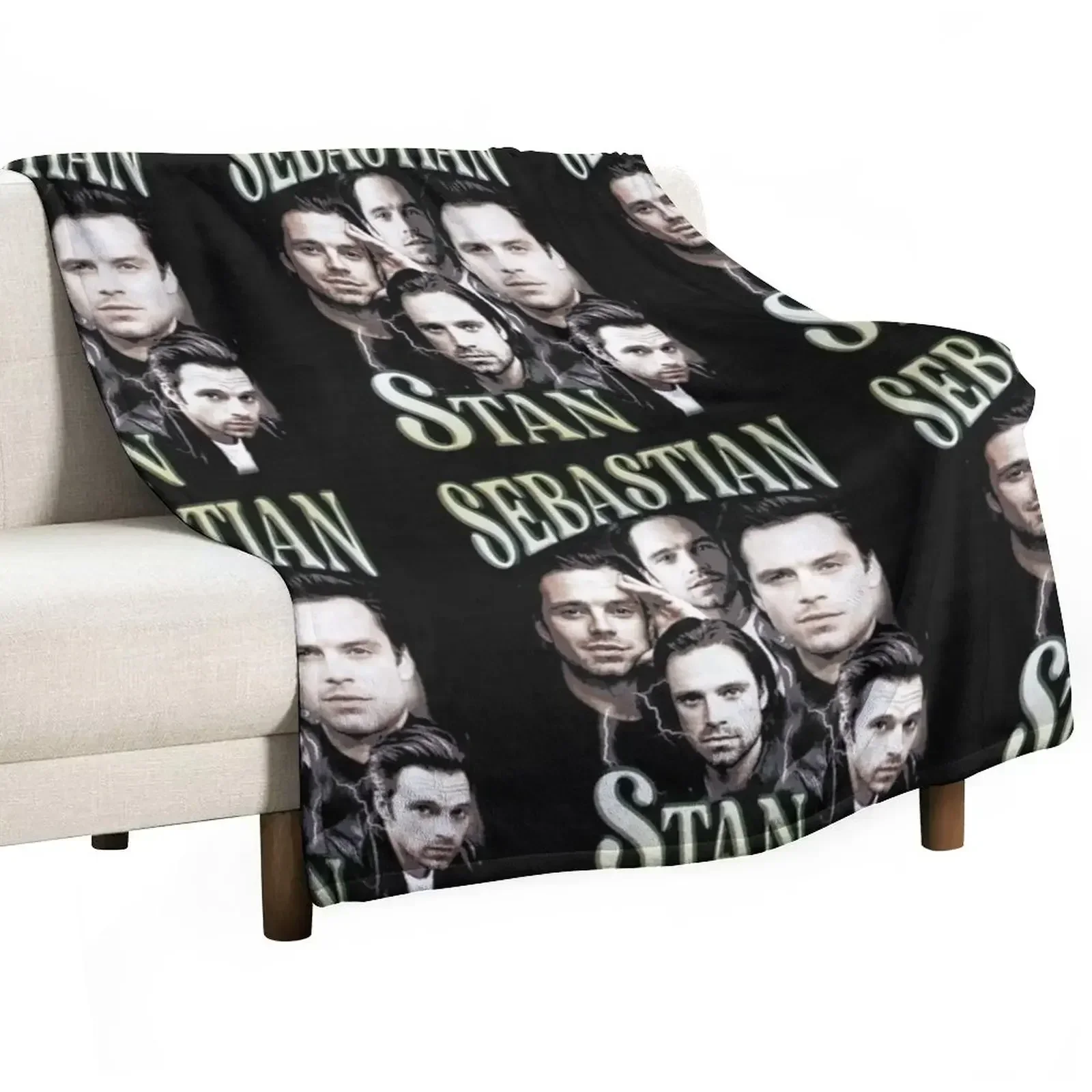 Sebastian Stan Blankets | sebastian stan 2021 Stickers | sebastian stan father Blanket Throw Blanket