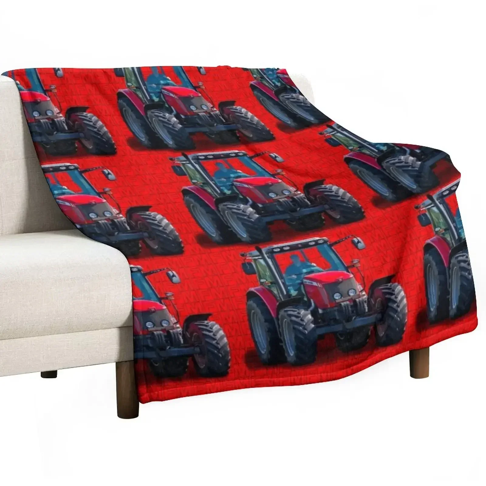 

red tractor Throw Blankets Large Blankets For Sofas Fashion Sofas Luxury Designer Blankets