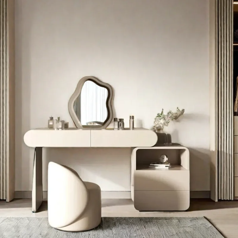 

Гладкий роскошный элегантный Зеркальный туалетный столик для спальни косметический комод мебель экономичный туалетный столик шкаф