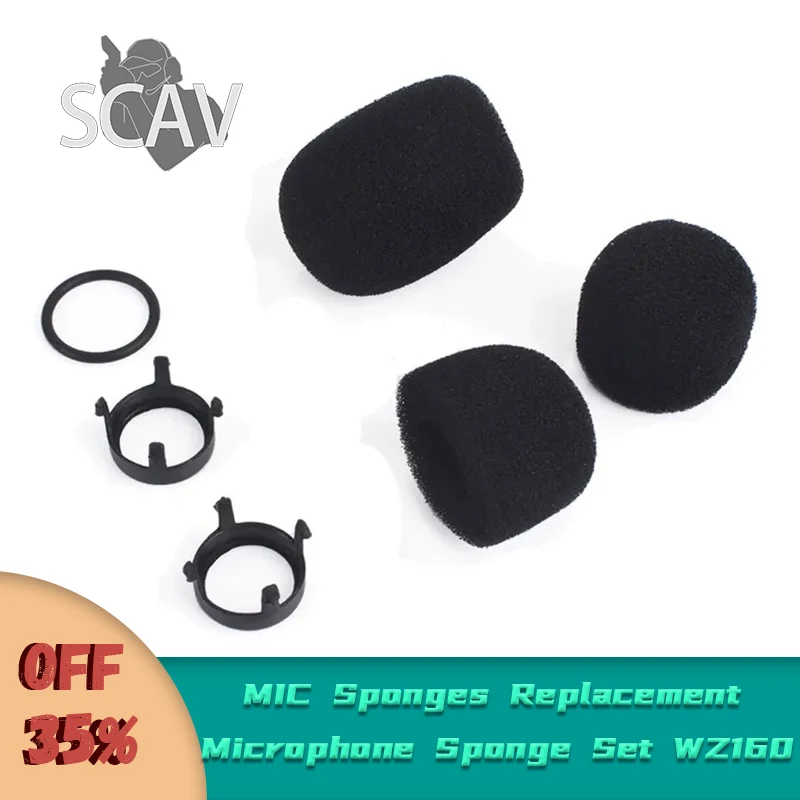 Tactical Headphone's Accessories MIC Sponges Replacement Parts For Comtac Series Headset Microphone Sponge Set WZ160