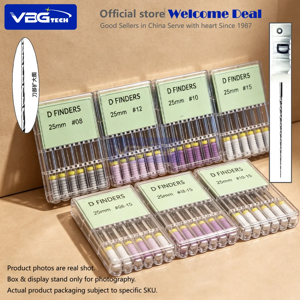 6pc/pack Dental C-pilot File 21/25mm 6-10# 12#15# 8# C+ Files Endodontic D Finder Endodontic Instrument Peeso Reamers U Drill