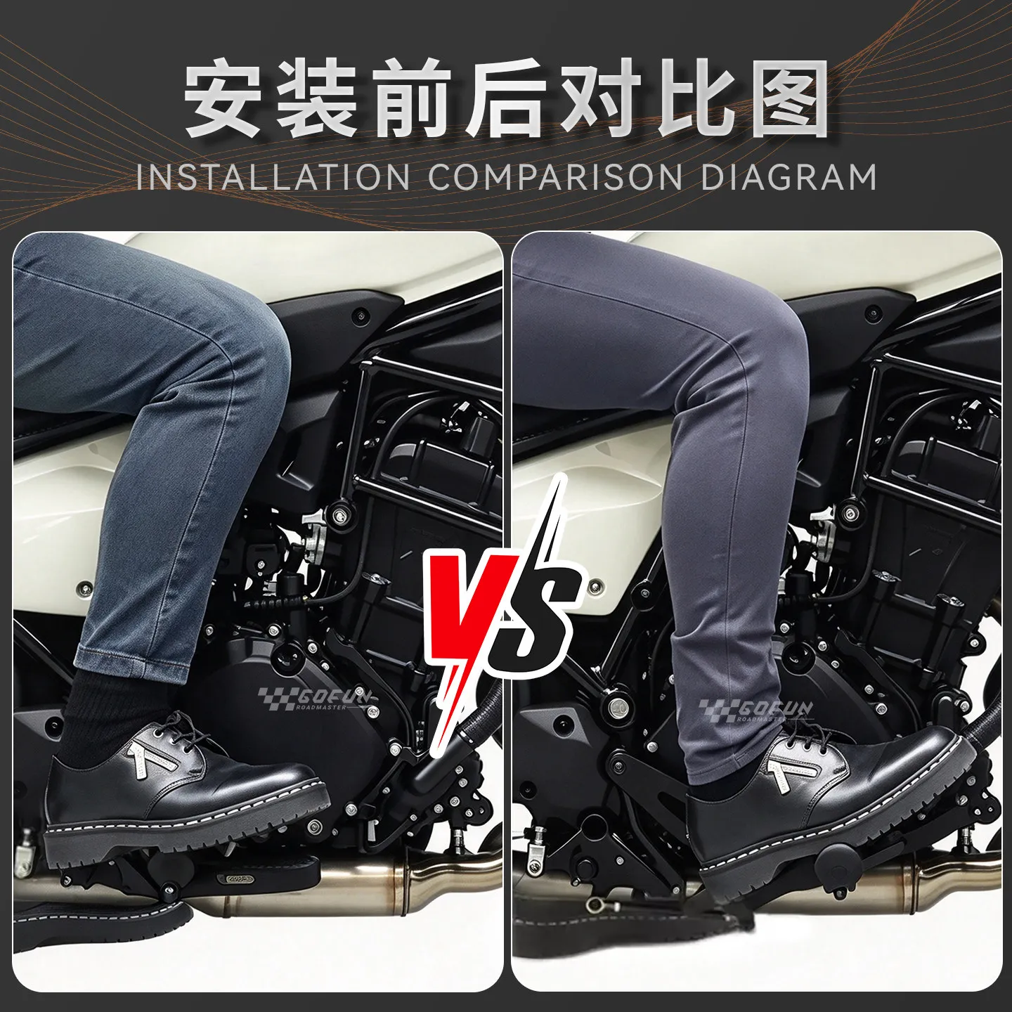 2027 NEW Motorcycle Accessories Forward Footpeg For Eliminator 450 500 ABS SE 2024 2025 2026 Footrest Footpegs Kit Linkage Lever
