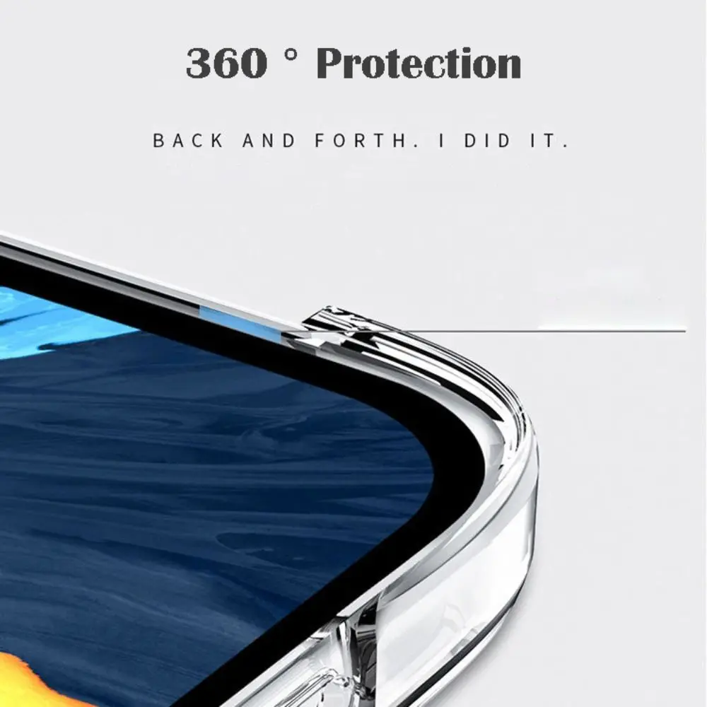 Transparent Tablet Case with 4 Airbags TPU Back Cover Soft Shockproof Protective Shell for Lenovo Xiaoxin YOGA Pad Pro 12.7 inch