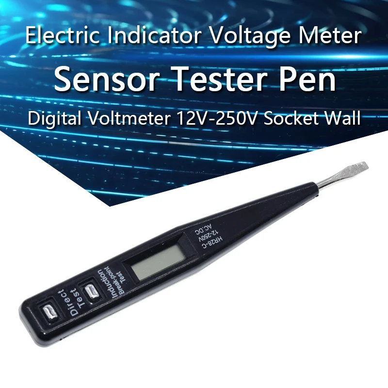 Electric Indicator Voltage Meter Digital Voltmeter 12V-250V Socket Wall AC/DC Power Outlet Detector Sensor Tester Pen