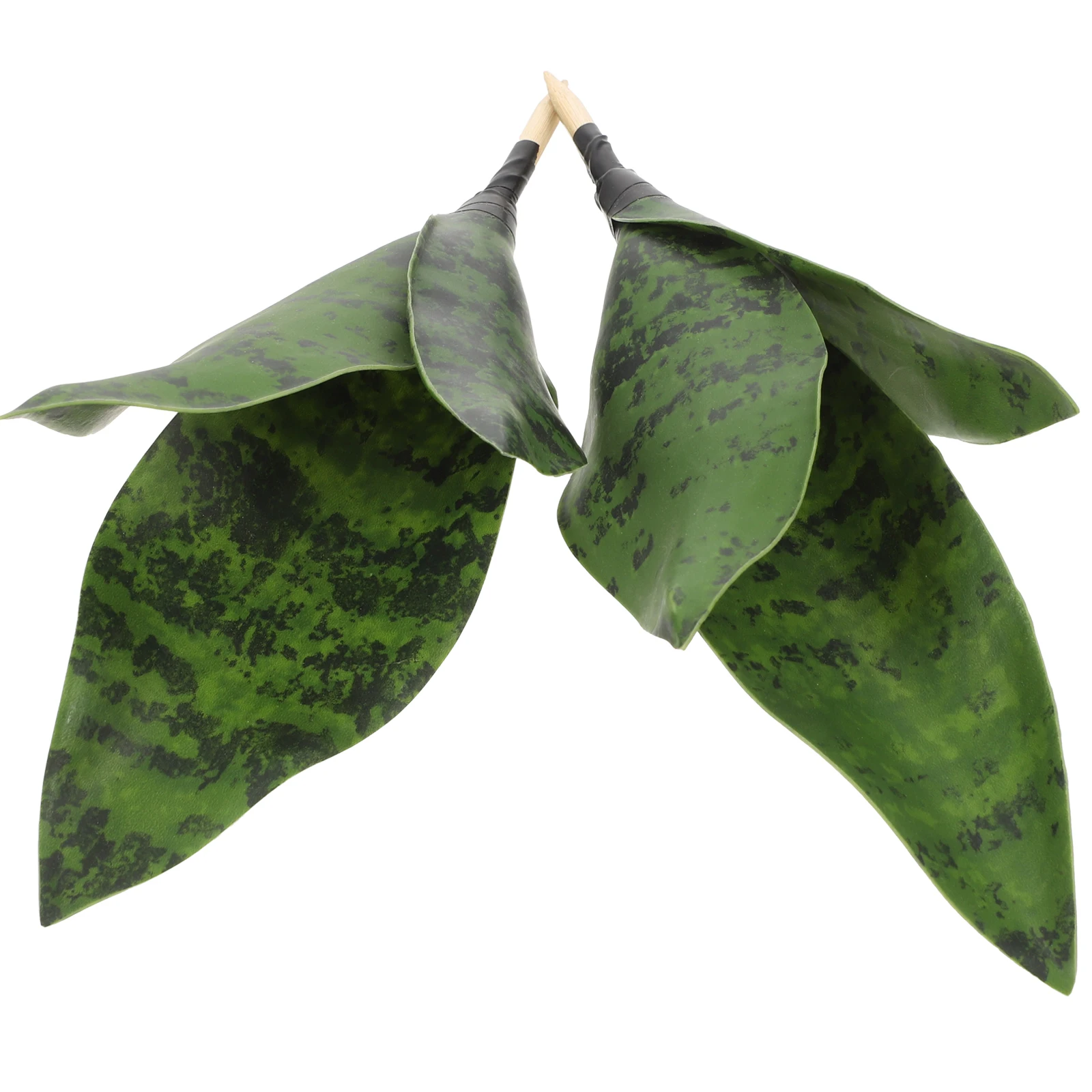 

2pcs Artificial PEVA Household Decor Lifelike Sansevieria Ornament for Indoor Bedroom Living Room Diy Flower Arrangement