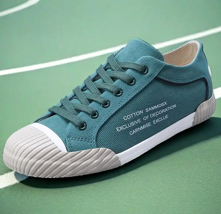 

New Men's Canvas Lace up Shoes Breathable Lightweight Comfortable Shoes Spring Summer Autumn Men's Casual Lazy Flat Shoes