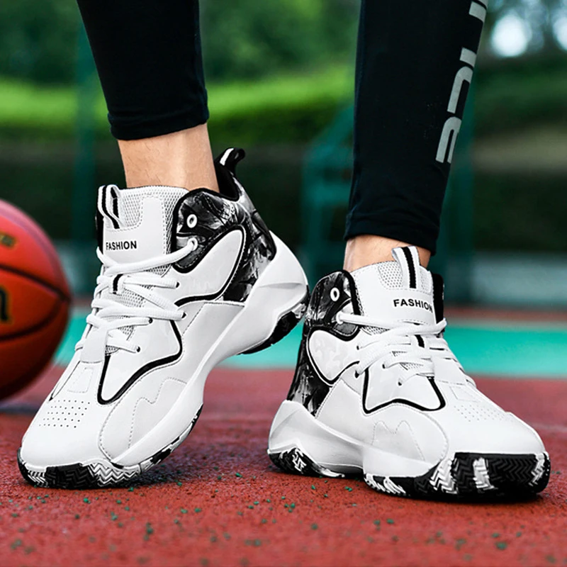 

2025 NEW Men's Fashion Basketball Shoes Comfortable and Non-Slip Breathable Suitable for Men's Outdoor Activities Large size 48