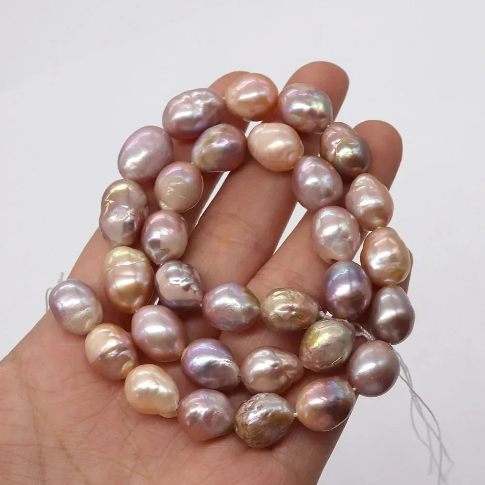 High Quality Natural Freshwater Purple Edison Pearl Jewelry Cute Fashion Ladies DIY Pearl Necklace Pendant Jewelry 9-10mm