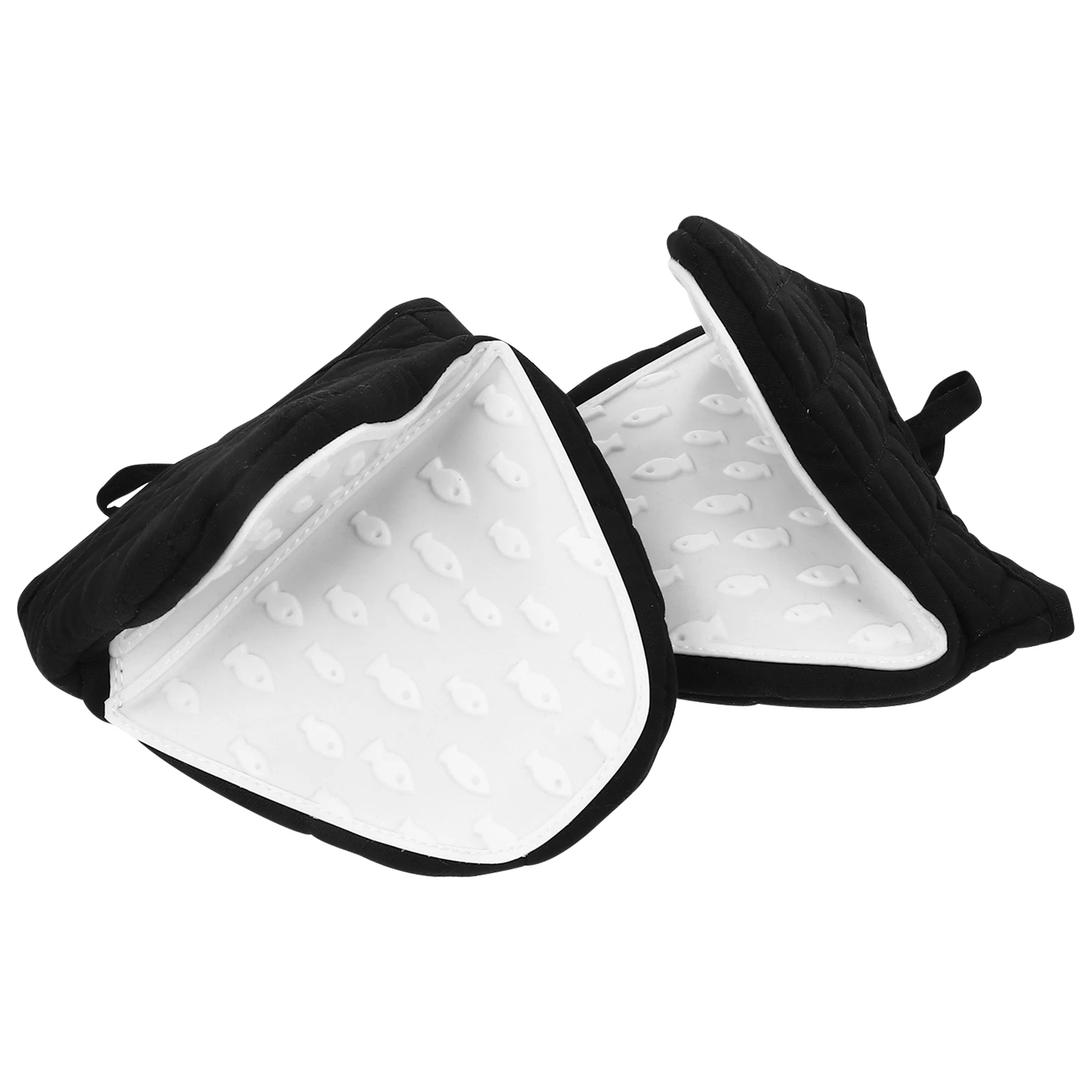 

2Pcs Heat Mitts Silicone Oven Cooking Pot Holder Gloves Kitchen Supply Non Silicone Oven Mitts Deformation Protect