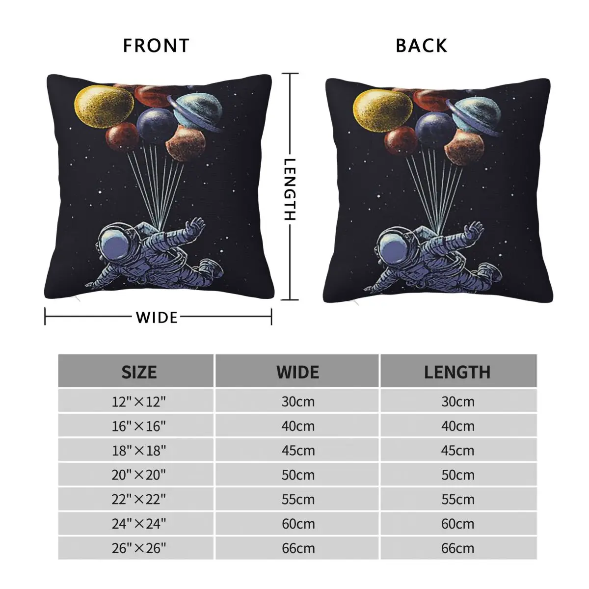 Space Travel Pillowcase Polyester Cushion Comfort Throw Pillow Sofa Decorative Cushions Used for Home Bedroom Living Room