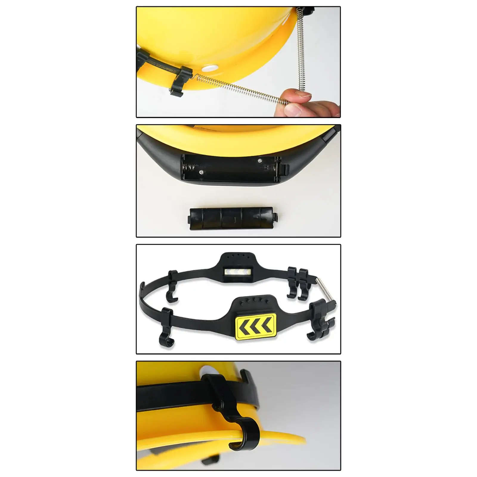 مروحة تبريد ذات قبعة صلبة شخصية قابلة للتعديل مع ضوء ليلي للأماكن الداخلية/الخارجية