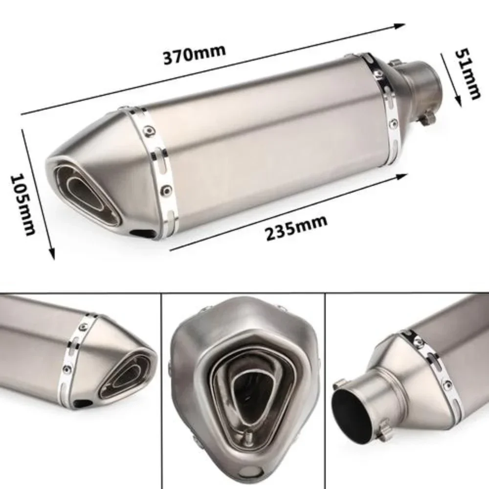 

Sclmotos-51mm Motorcycle Scooter ATV exhaust muffler Channel Escape Motorcycle exhaust pipe for Honda CBR250 CB400 FZ400 Z750