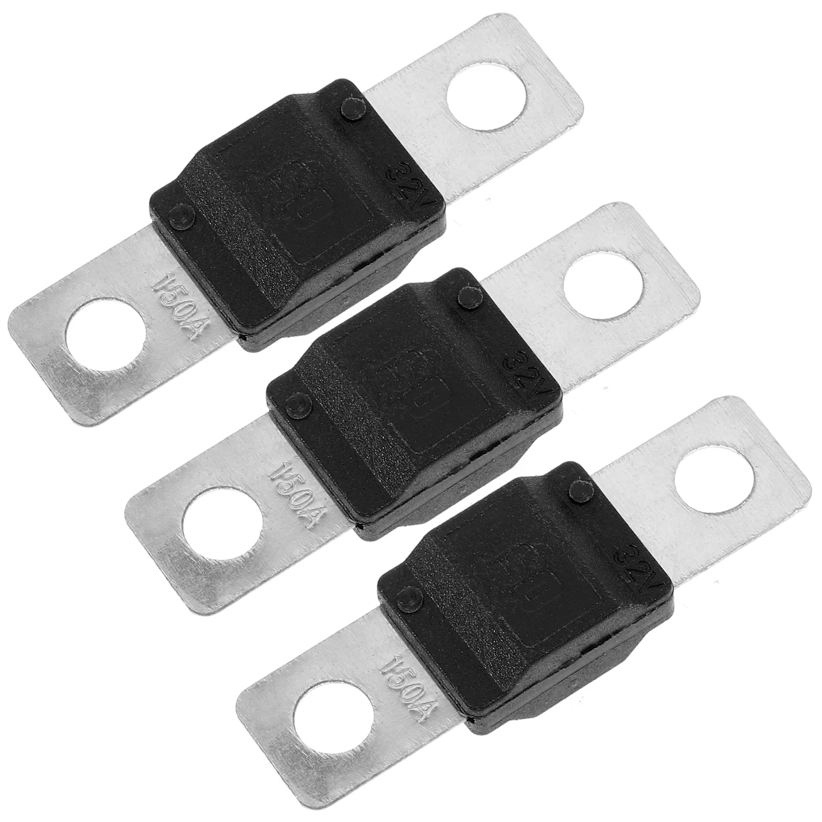 

3pcs 150A Black Mini Bolt-on Fuse for Car Fork Truck Boat Durable Material Suitable Automotive Models Circuit Protection Car