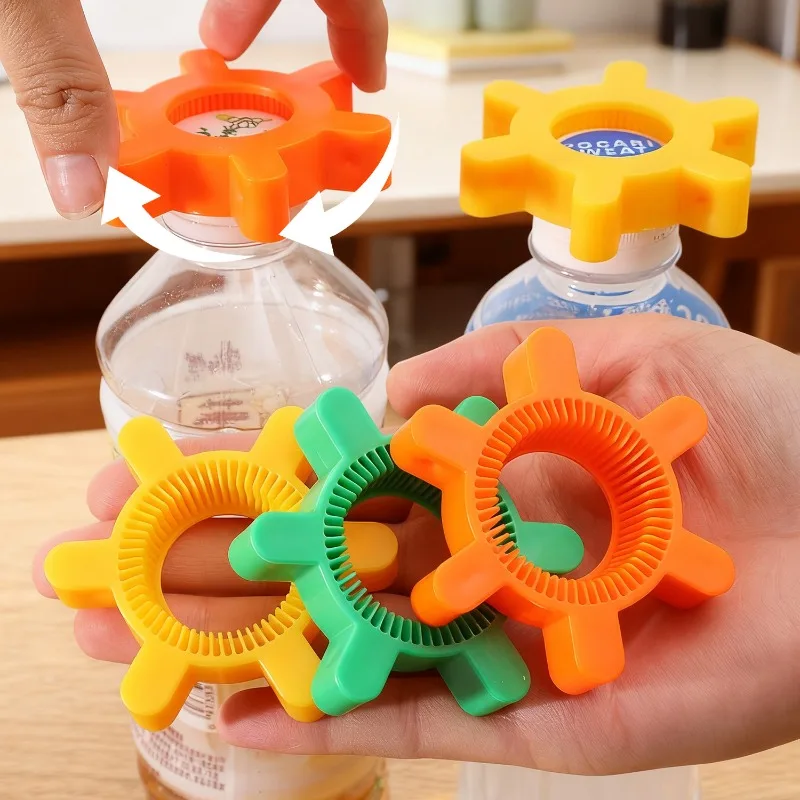 1-3pc Multi-function Bottle Cap Opener Portable Plastic Soda Rotary Bottle Opener For Picnicking Camping Bar Kitchen Opener Tool