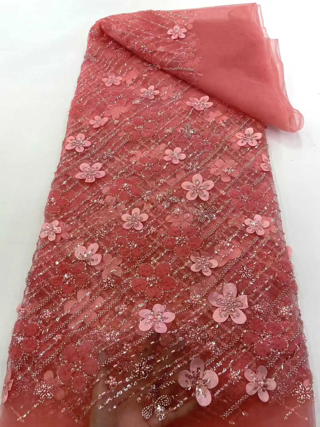 أفريقيا النيجيري مطرز الفرنسية شبكة الدانتيل مع الترتر جودة عالية 2025 التطريز الدانتيل الترتر الدانتيل لفساتين الزفاف النساء